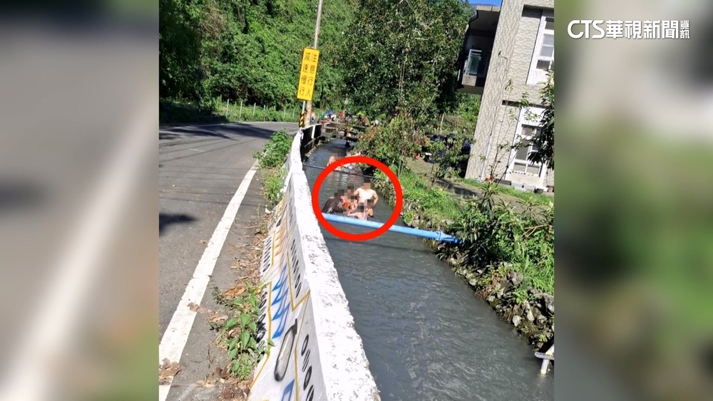 遊客闖二峰圳主圳道戲水　恐污染民生用水