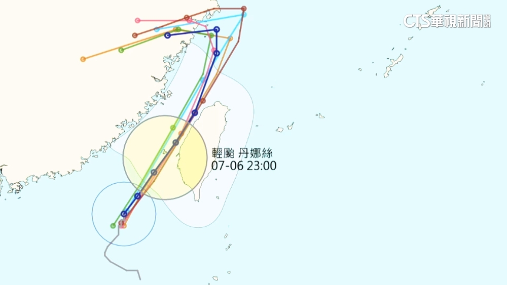 「丹娜絲」在家門口了　專家：中心若穿「黑水溝」　影響加劇