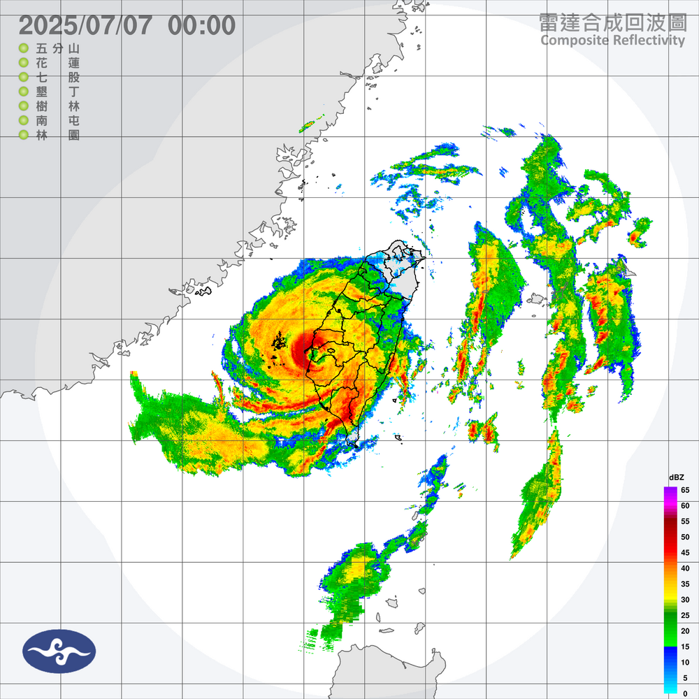 「丹娜絲」刷新紀錄！120年首嘉義登陸　風速破表「站史第2強」