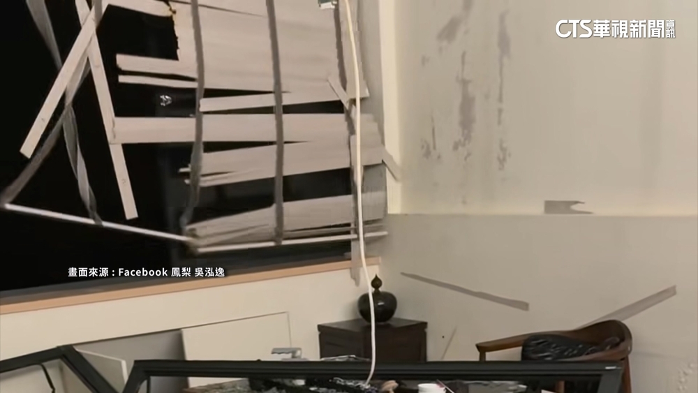 丹娜絲登陸嘉義恐怖畫面曝！　網紅鳳梨受災「家全破」