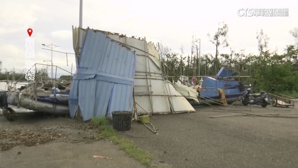 120年來首颱登陸嘉義布袋　丹娜絲13級風肆虐