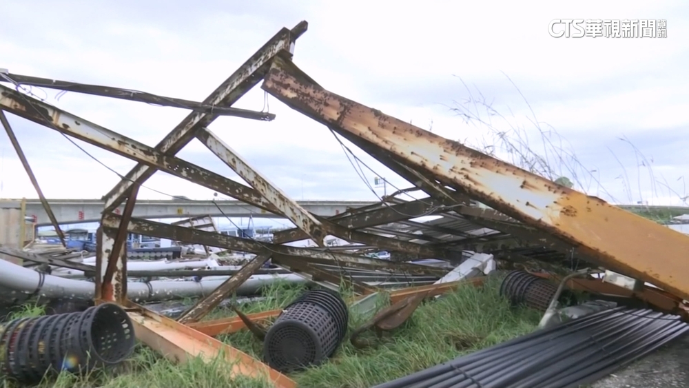 百年首颱嘉義登陸　丹娜絲颱風飆強風　風力發電增15倍