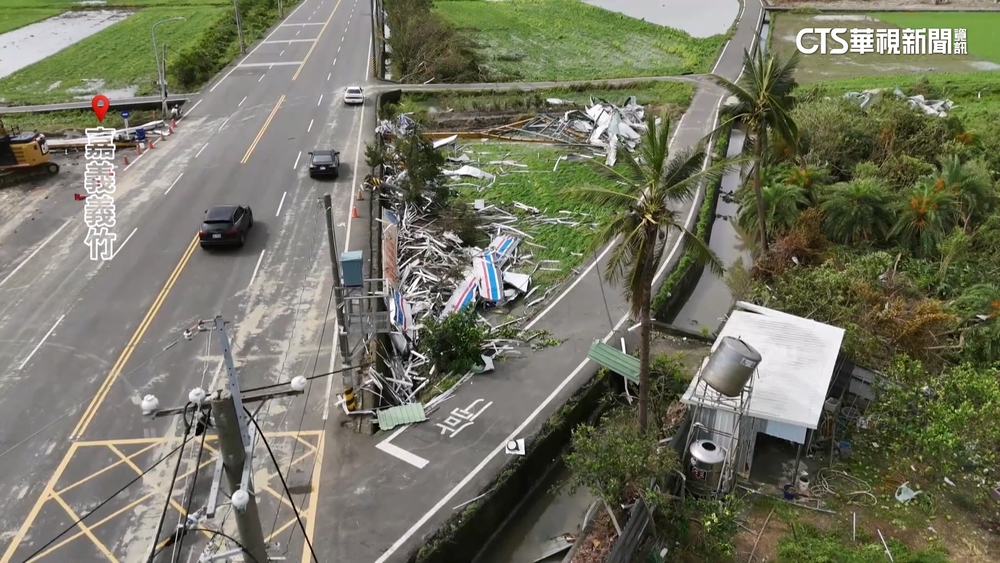 丹娜絲登陸重創嘉義　義竹鄉碾米廠估損失至少上億
