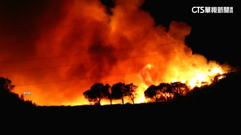 法國南部野火狂燒　火勢燒往馬賽瀰漫濃煙