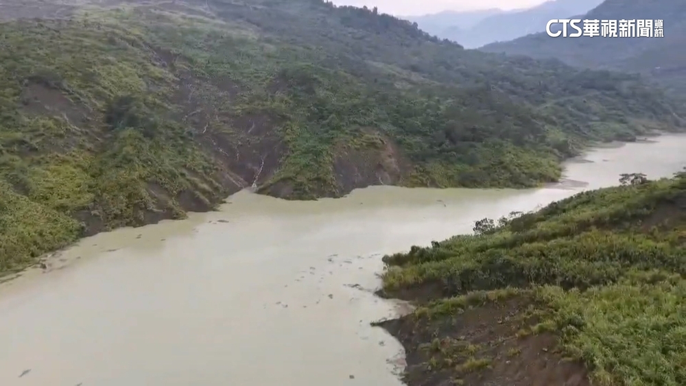 清水溪驚見堰塞湖　南投竹山下游8里警戒