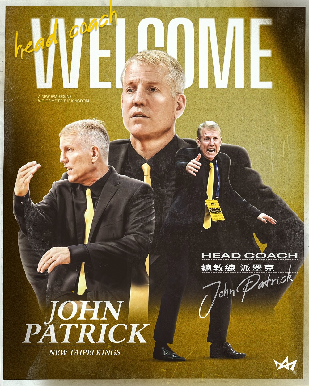 新北國王新主帥公布!　派翠克執掌兵符　挑戰三連霸