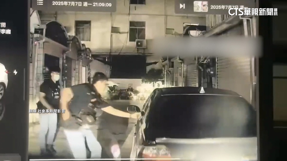 心虛！通緝犯拒檢撞民宅.車輛逃　勇警破窗追捕終落網