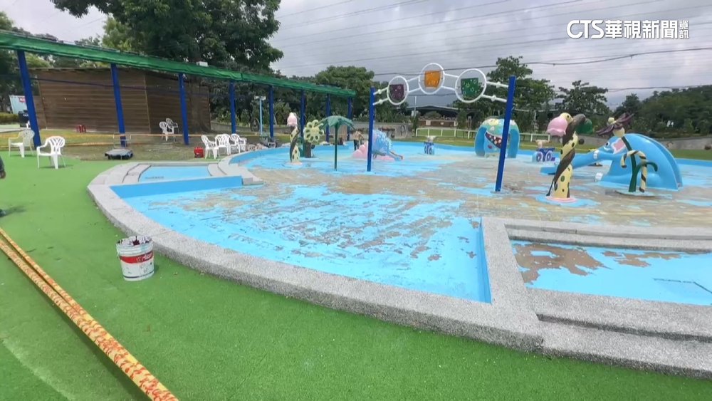 知卡宣親水公園「落漆」　花縣府：已請廠商修繕
