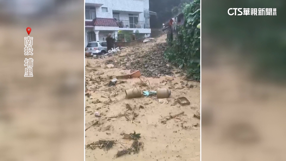 埔里豪大雨釀土石流淹民宅半樓高　11人急逃