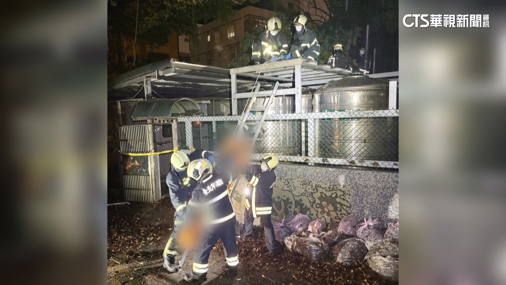 水電工倒臥校園水塔上　疑施工不慎觸電身亡