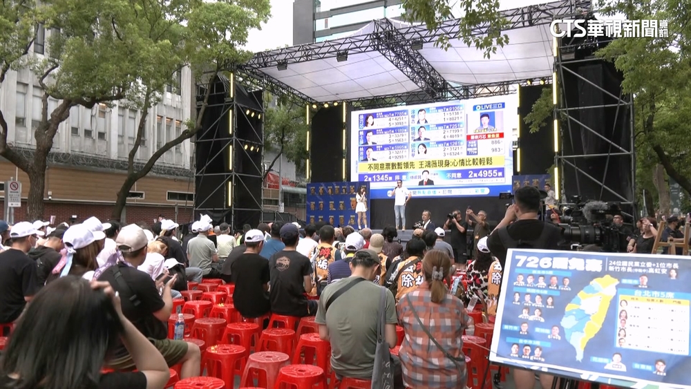 一席未罷! 罷團開票之夜氣氛低迷　志工互相鼓勵