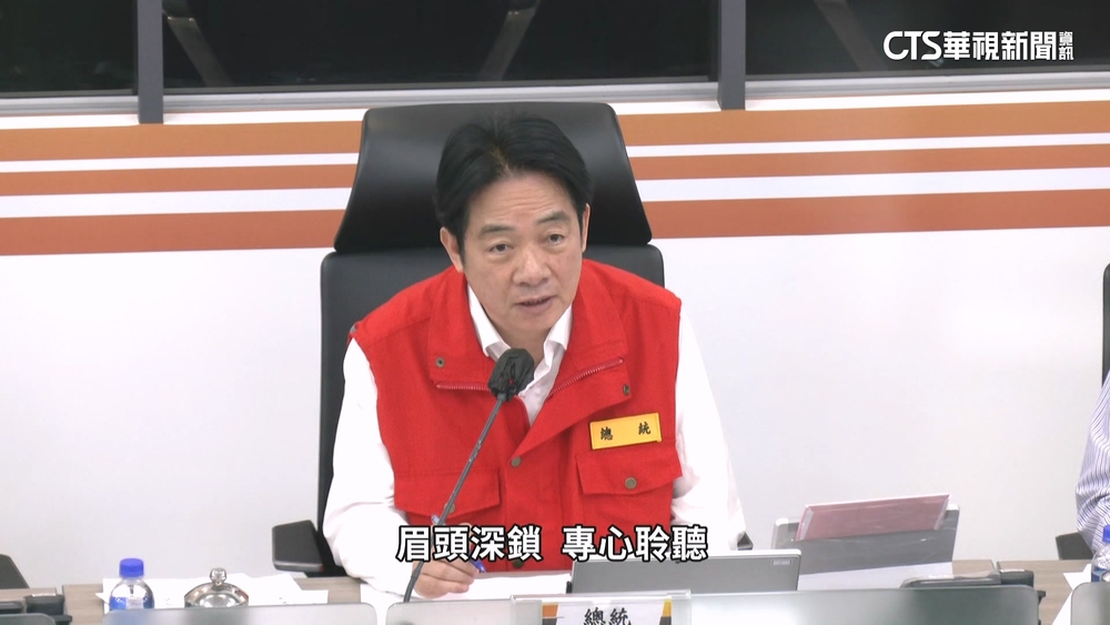 大罷免後首現身！　賴清德抵災變中心關心淹水災情