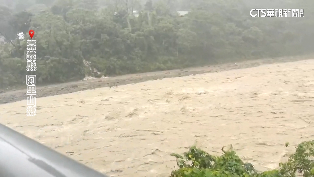 阿里山雨下不停！　24小時累積雨量達「大豪雨」等級
