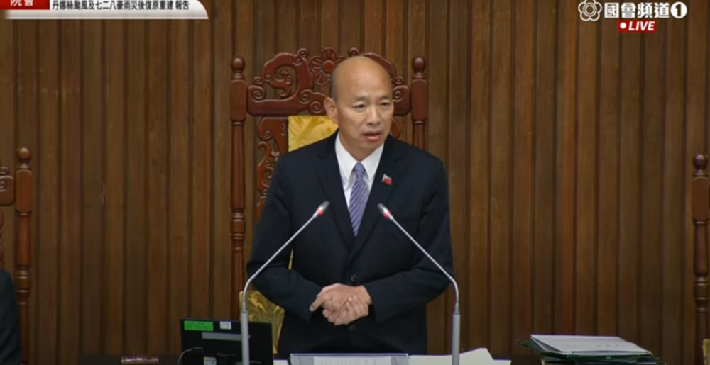 卓榮泰赴立院專案報告「台下沒立委」　韓國瑜怒斥：太不像話