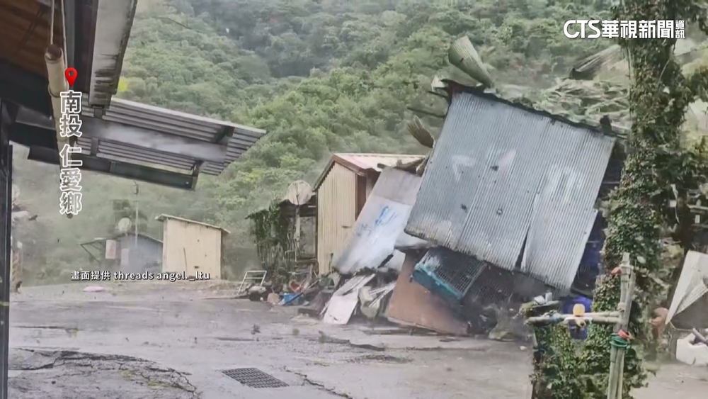 南投梅村部落狂風！　鐵皮屋「整間飛走」居民驚