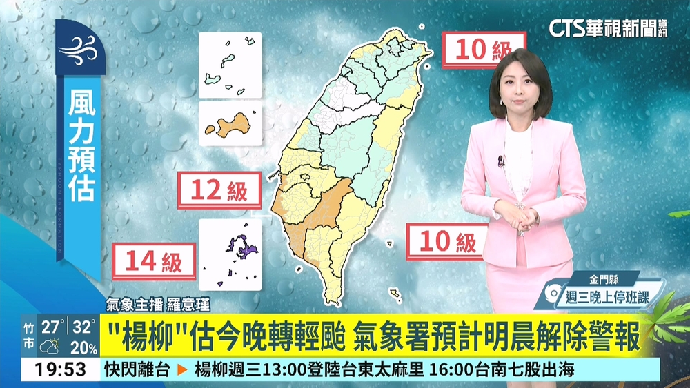 颱風影響嚴防強風豪雨　東半部嘉義以南影響最劇烈