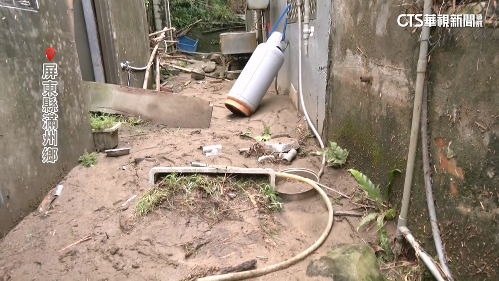 楊柳強降雨！　泥流灌民宅　所幸9旬婦至親友家投宿