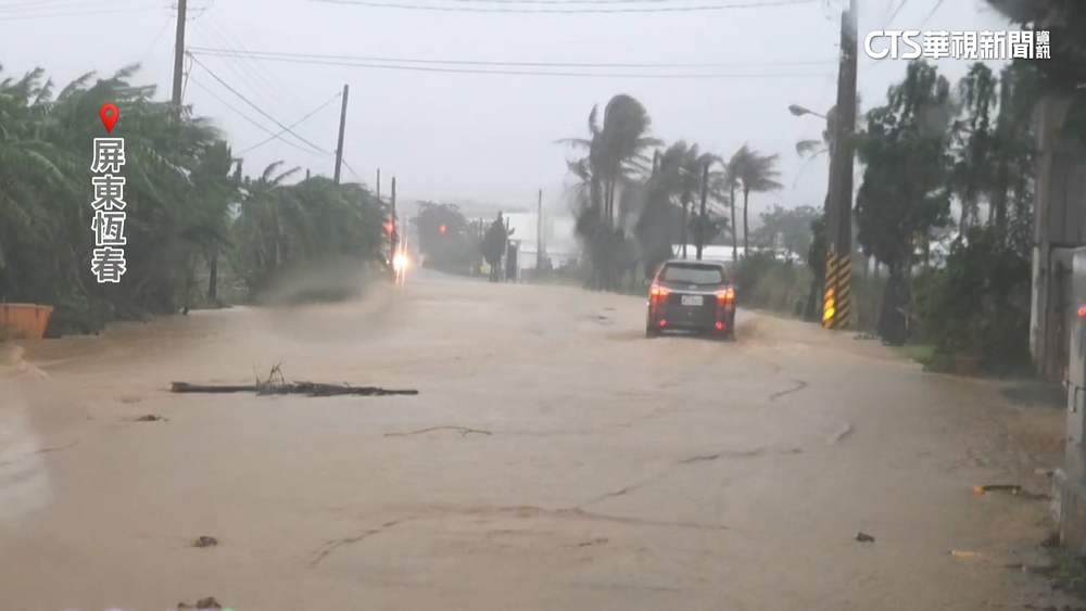 時雨量近百！　暴雨炸恆春多處淹　屏縣府：加速治水