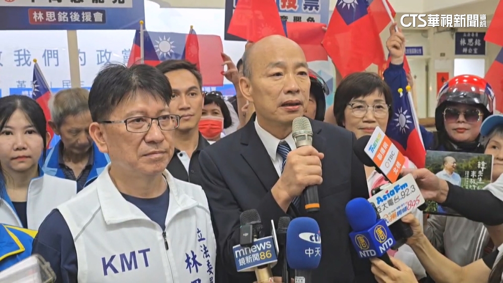 韓國瑜挺林思銘喊團結　罷團兵分3路搶票