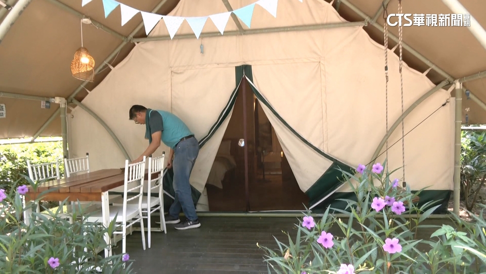 露營區多空曠　帳篷無法鎖　全靠監視器把關