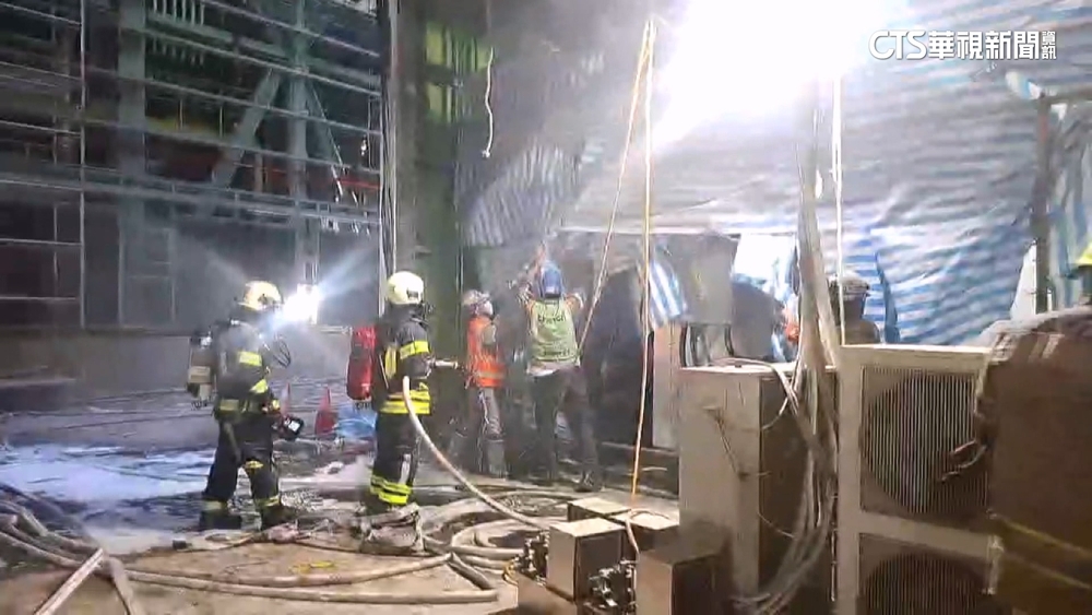 台中火力發電廠變電室起火！　電氣設備冒煙警消馳援幸無傷