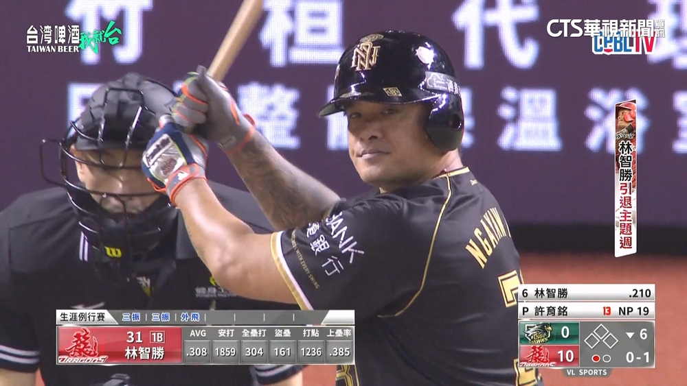 林智勝引退賽炸裂！　推高生涯305轟紀錄.眼眶泛淚