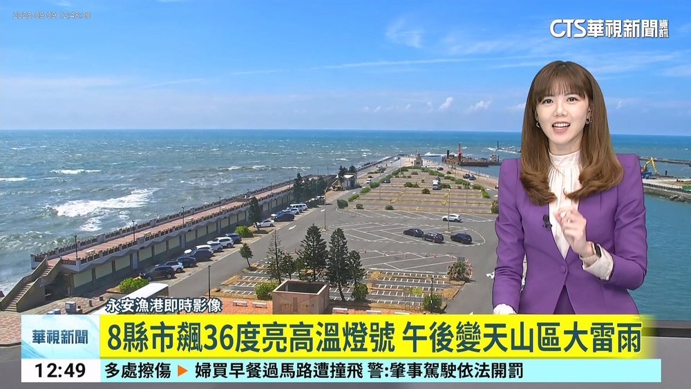 8縣市飆36度亮高溫燈號　午後變天山區大雷雨