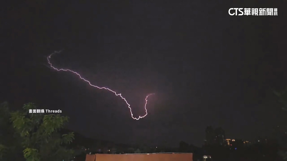 南高狂閃電逾3千次！　台南最頻繁一小時1295次