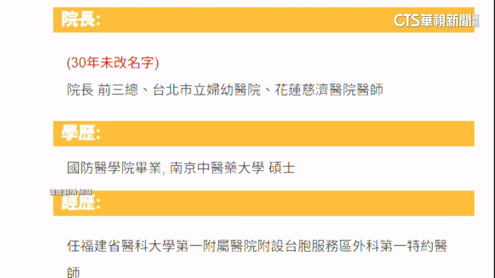 涉命案非首次！當事醫傳2度更名　官網卻稱「30年未改名」