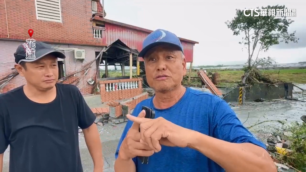 華視直擊溢流洪災！　助記者脫困大哥：晚十分鐘滅頂