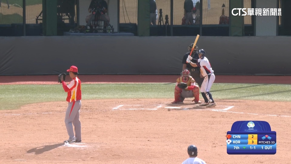 亞錦賽韓國4：3驚險勝中國！　「跑壘失誤多」引討論