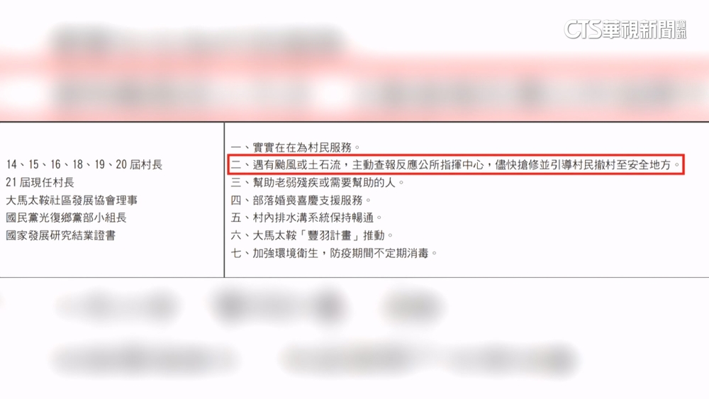 實踐政見「引導安全撤村」　網讚大馬村長真男人