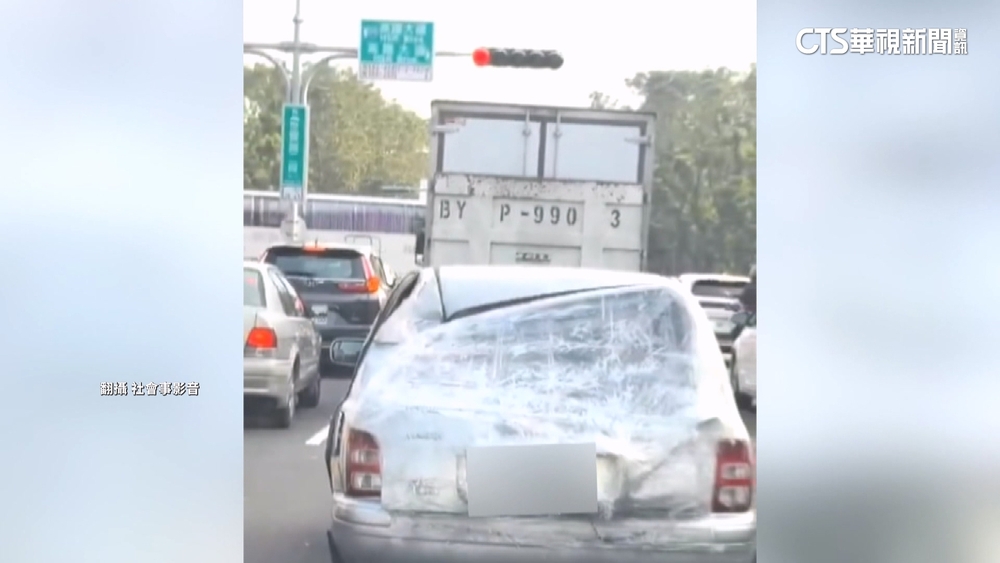 車凹陷毀損黏膠帶.保鮮膜上路　警：最高罰3600元