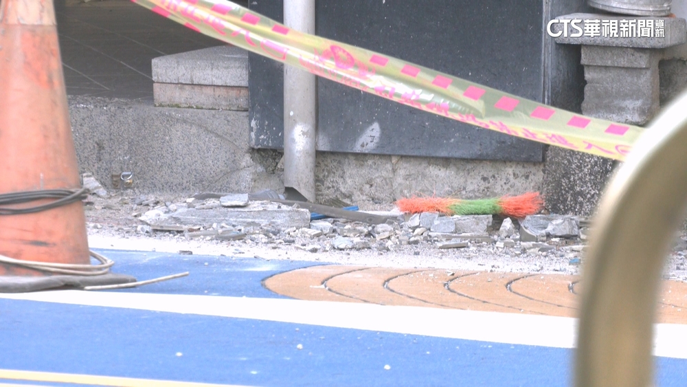華陰街大樓磁磚掉落砸中1男倒地　總幹事：願賠償