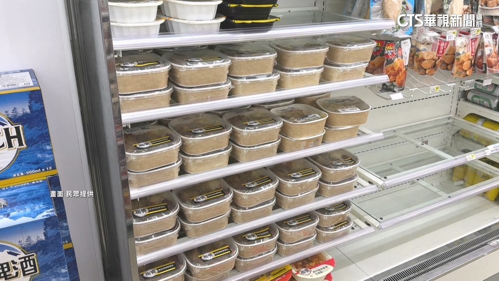 奇景！　災區超商整排同款飯糰.便當　業者：滿足需求