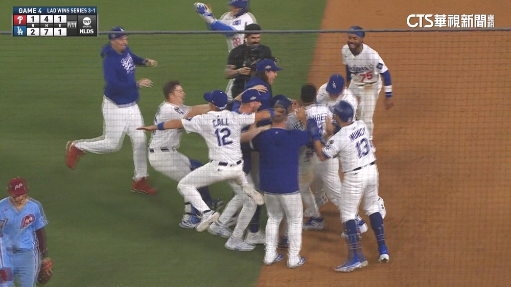 窒息式對決！道奇靠再見失誤勝費城人　闖國聯冠軍賽