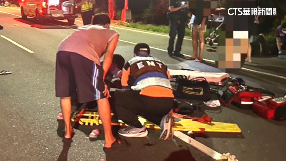 台南玉井3輛機車車禍　5大2小受傷送醫.最小僅2歲
