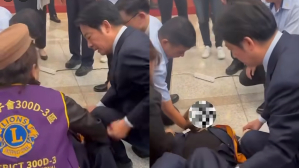 獅子會成員參訪總統府突昏倒！　賴清德秒變「賴醫生」蹲地診斷