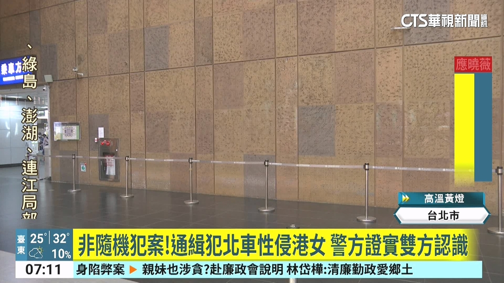 非隨機犯案！通緝犯北車性侵港女　警方證實雙方認識