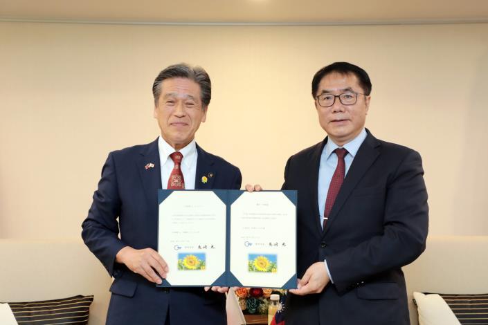 日本那珂市宣布設立「台南道」　黃偉哲：盼兩市友誼傳承下一代