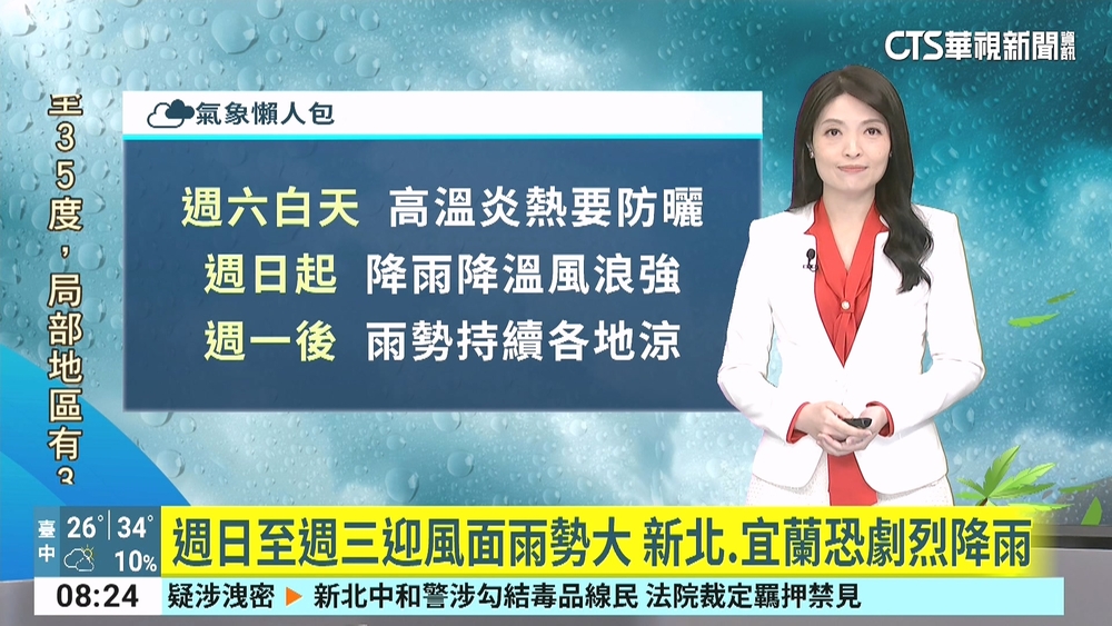 晚起東北季風增強　迎風面北東降雨增