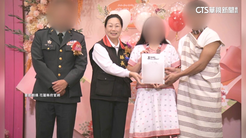 遭質疑災後神隱　徐榛蔚現身飯店為45對新人證婚