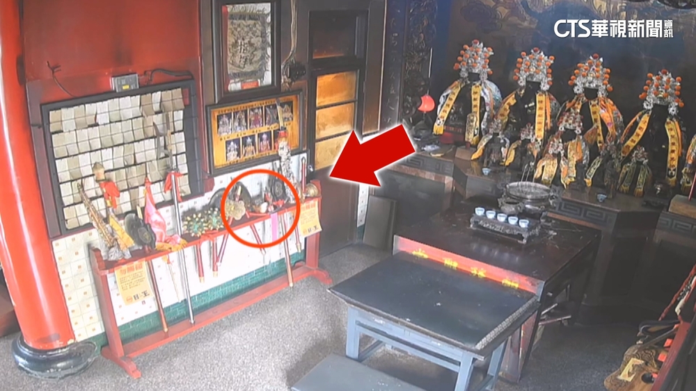 消失的三分鐘？　趁監視器重置空檔　賊竊走虎爺元寶盒