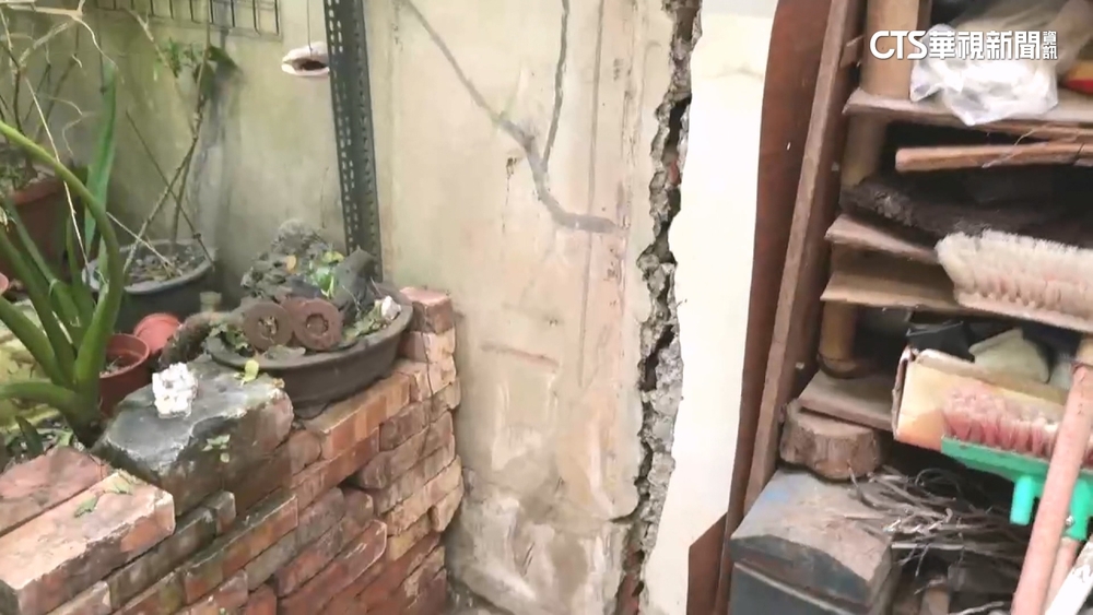 埔里新建案蓋房　十戶控房屋受損.牆裂地破