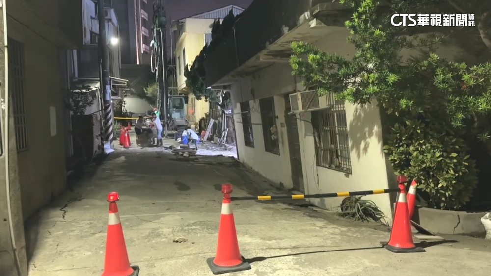 新竹市東大路工地施工致「地層下陷」！　33住戶急撤離