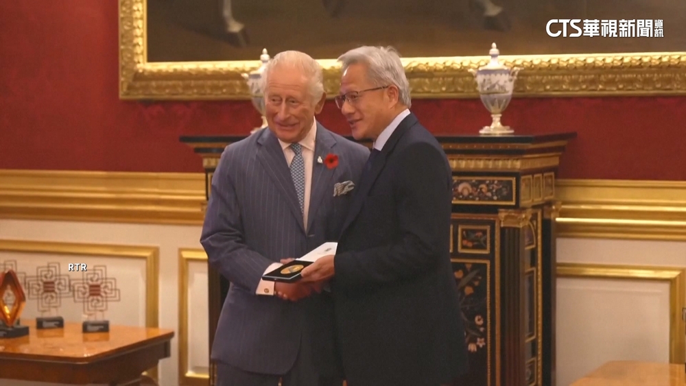 英王親頒　黃仁勳獲工程諾貝爾「伊莉莎白女王工程獎」