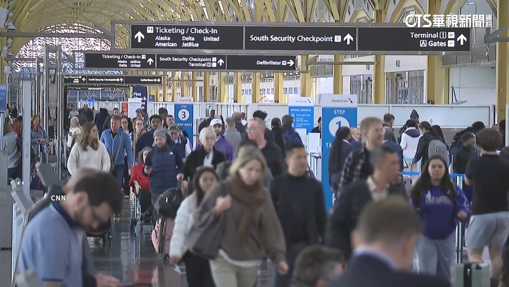 美國政府癱瘓.民航大亂　週五逾1200航班停飛