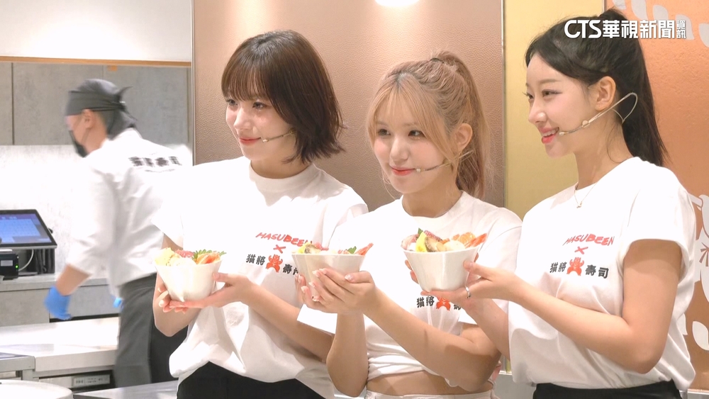 「樂天三本柱」化身壽司師傅　韓職啦啦隊員體驗外送