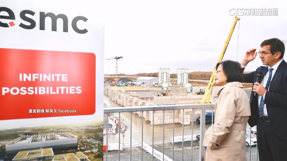 蔡英文參訪歐積電　強調台灣半導體全球關鍵角色