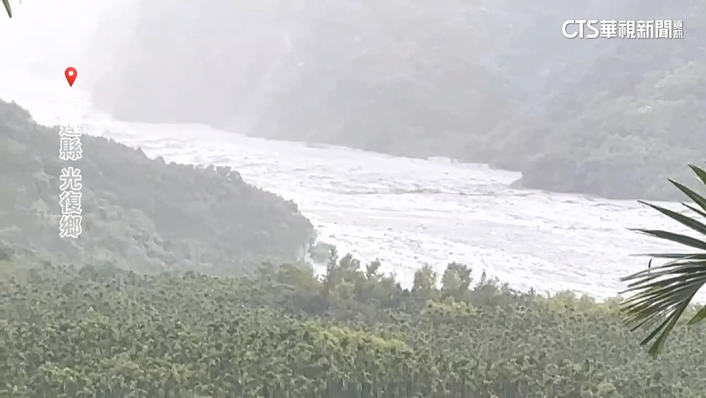 馬太鞍溪新堰塞湖溢流！　下游光復鄉緊急撤離避難